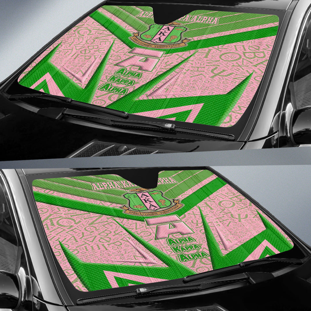 Sorority Auto Sun Shades - AKA Sporty Style Auto Sun Shades