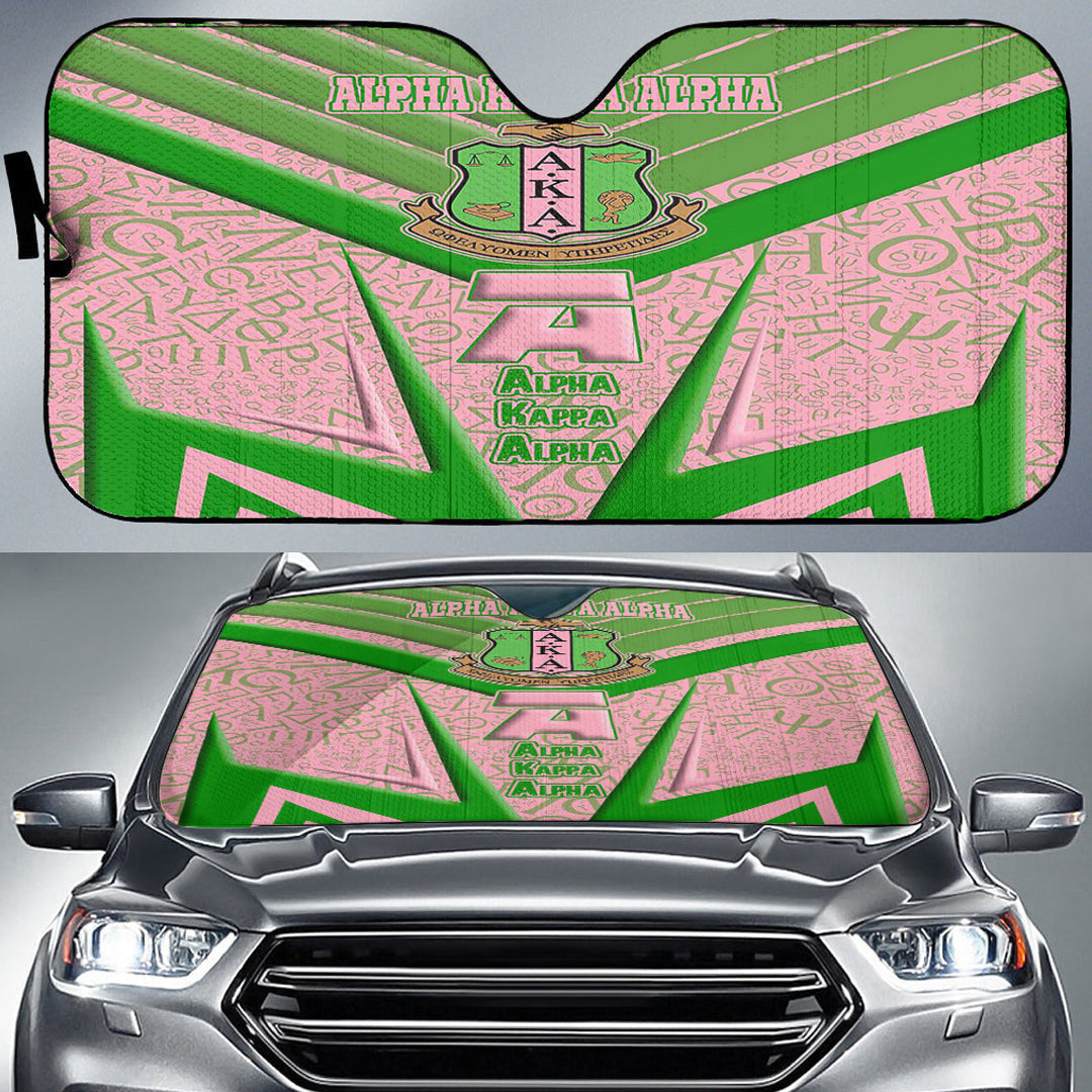 Sorority Auto Sun Shades - AKA Sporty Style Auto Sun Shades