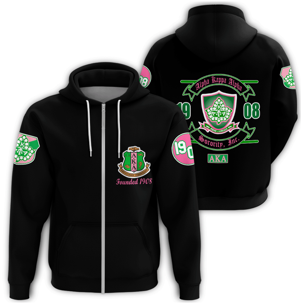 Sorority Hoodie - AKA Brian Style Zip Hoodie