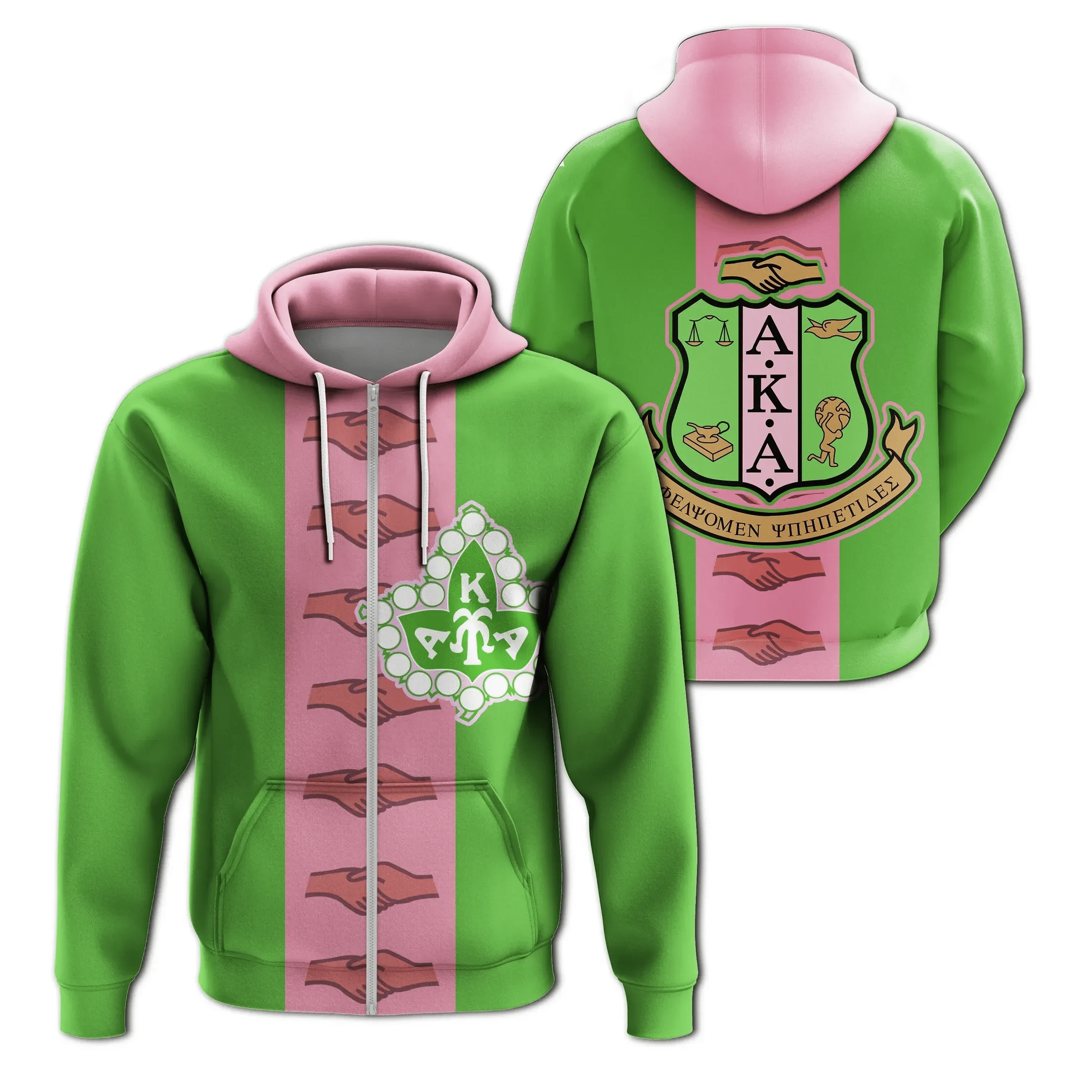 Sorority Hoodie - AKA Zip Hoodie Most Style