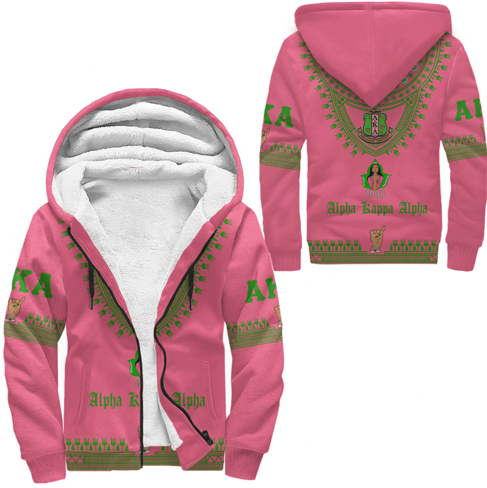 Sorority Hoodie - AKA Dashiki Sherpa Hoodies