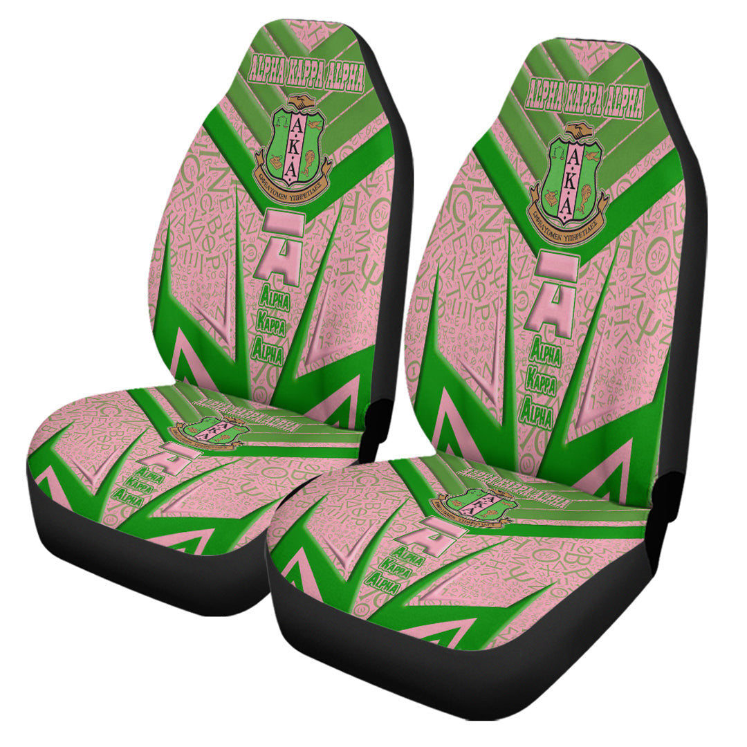 Sorority Car Seat Covers - AKA Sporty Style Car Seat Covers