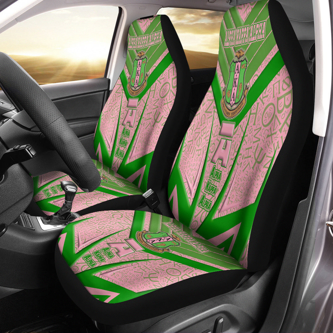 Sorority Car Seat Covers - AKA Sporty Style Car Seat Covers