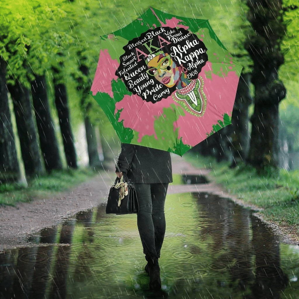 Sorority Umbrellas - AKA Woman Dashiki Umbrella