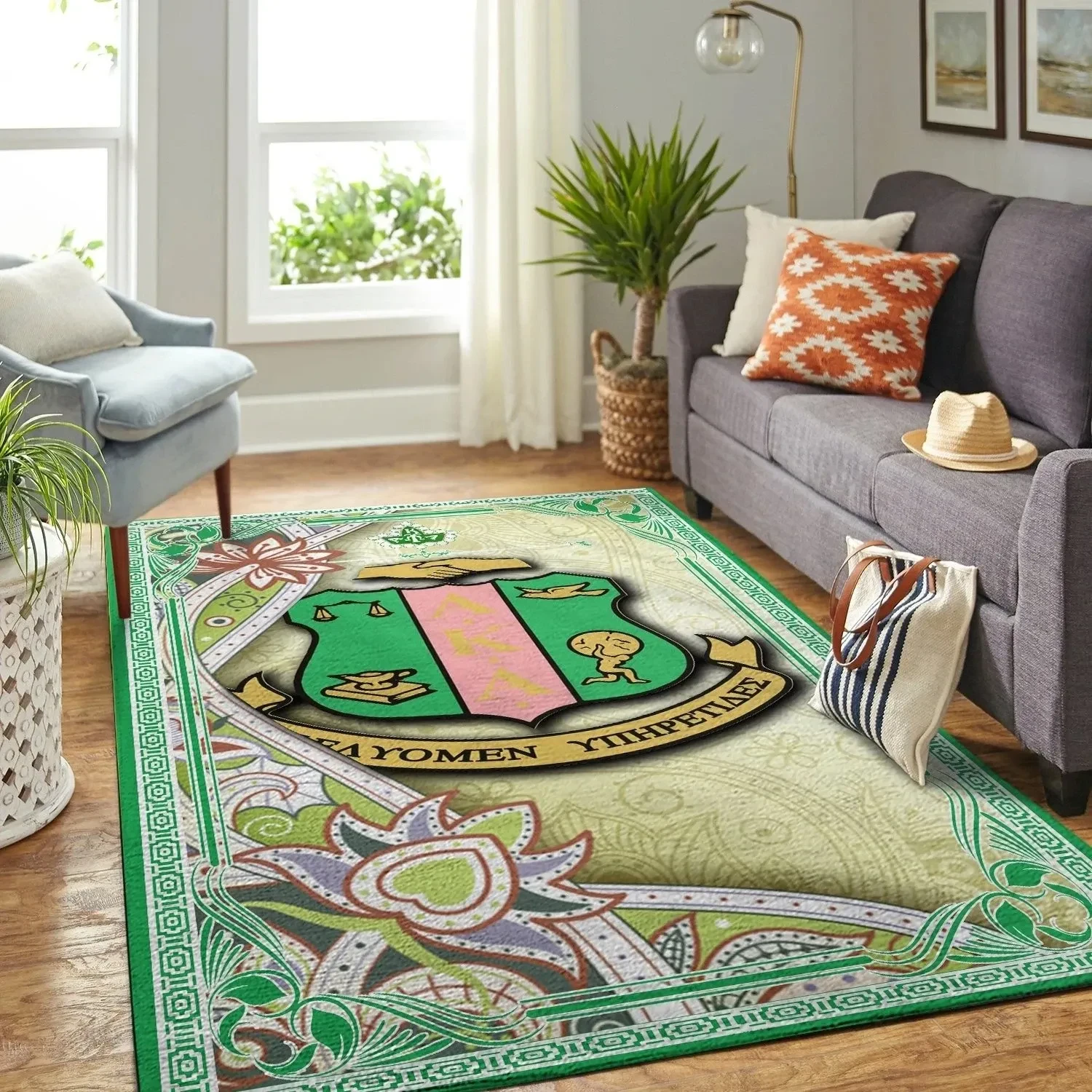 Sorority Rug - Floral AKA Area Rug