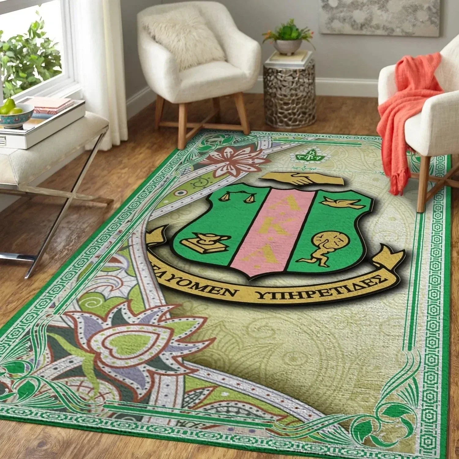 Sorority Rug - Floral AKA Area Rug