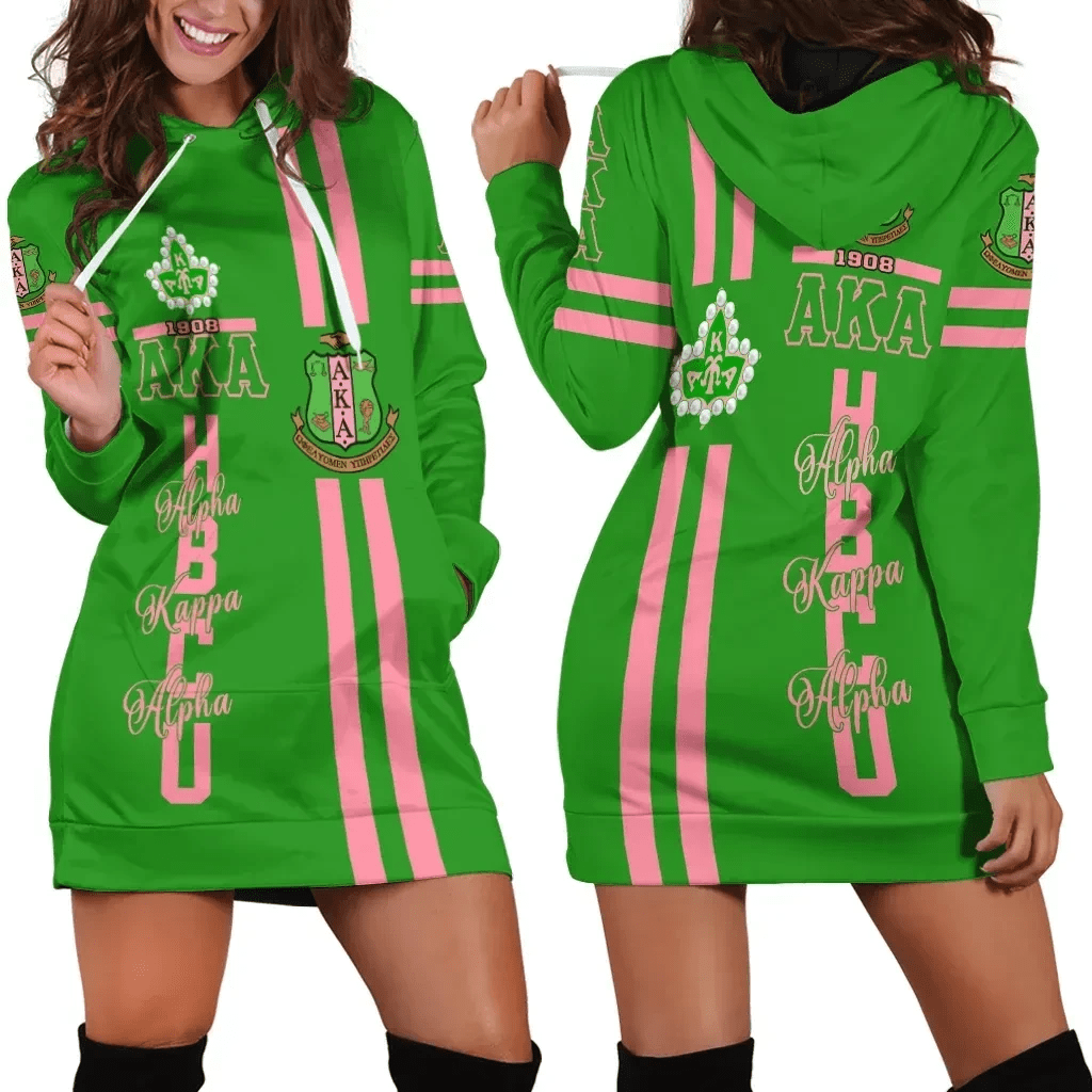Sorority Hoodie - HBCU AKA Ivy League Hoodie Dress