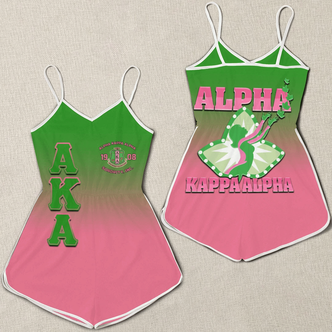 Sorority Romper - AKA Gradient Women Romper