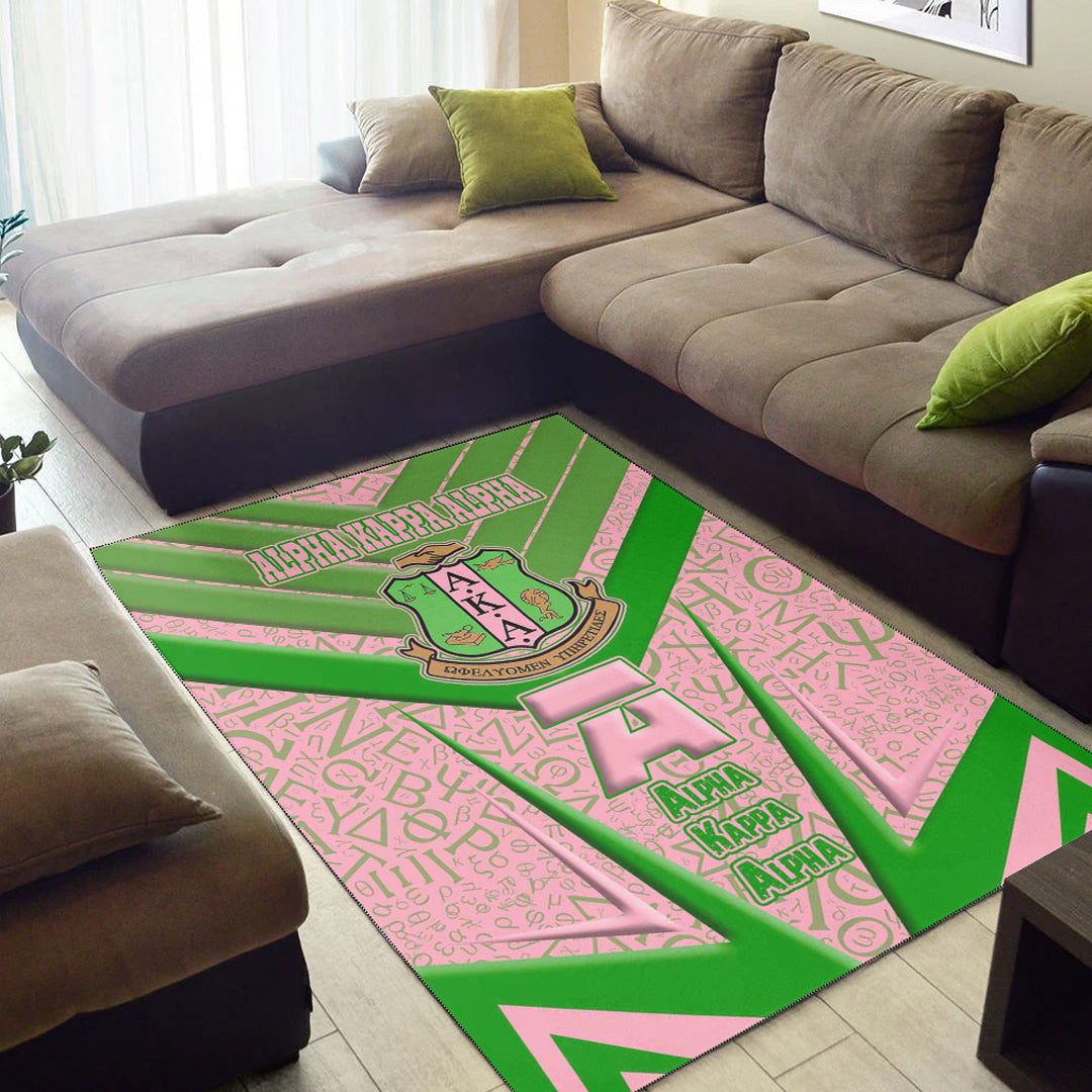 Sorority Rug - AKA Sporty Style Area Rug