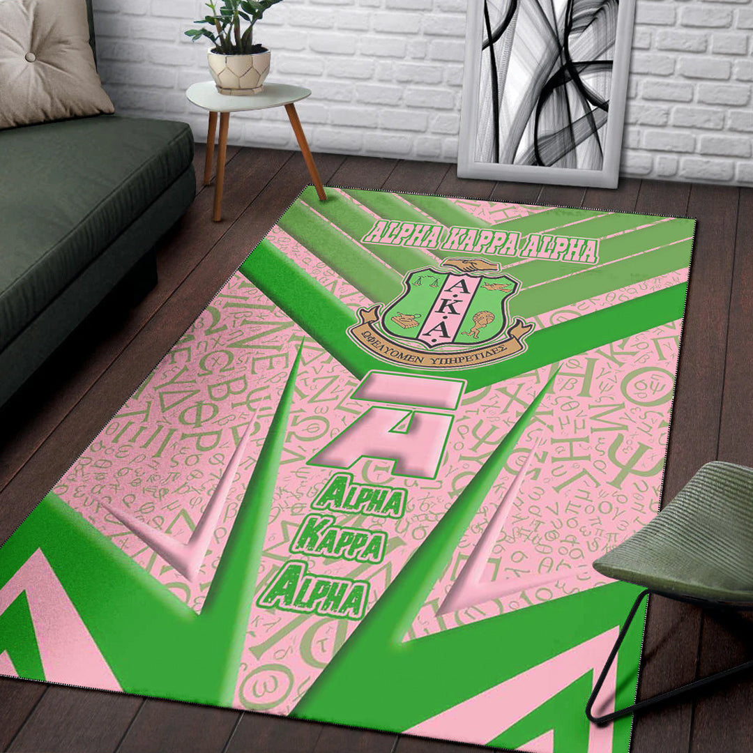 Sorority Rug - AKA Sporty Style Area Rug