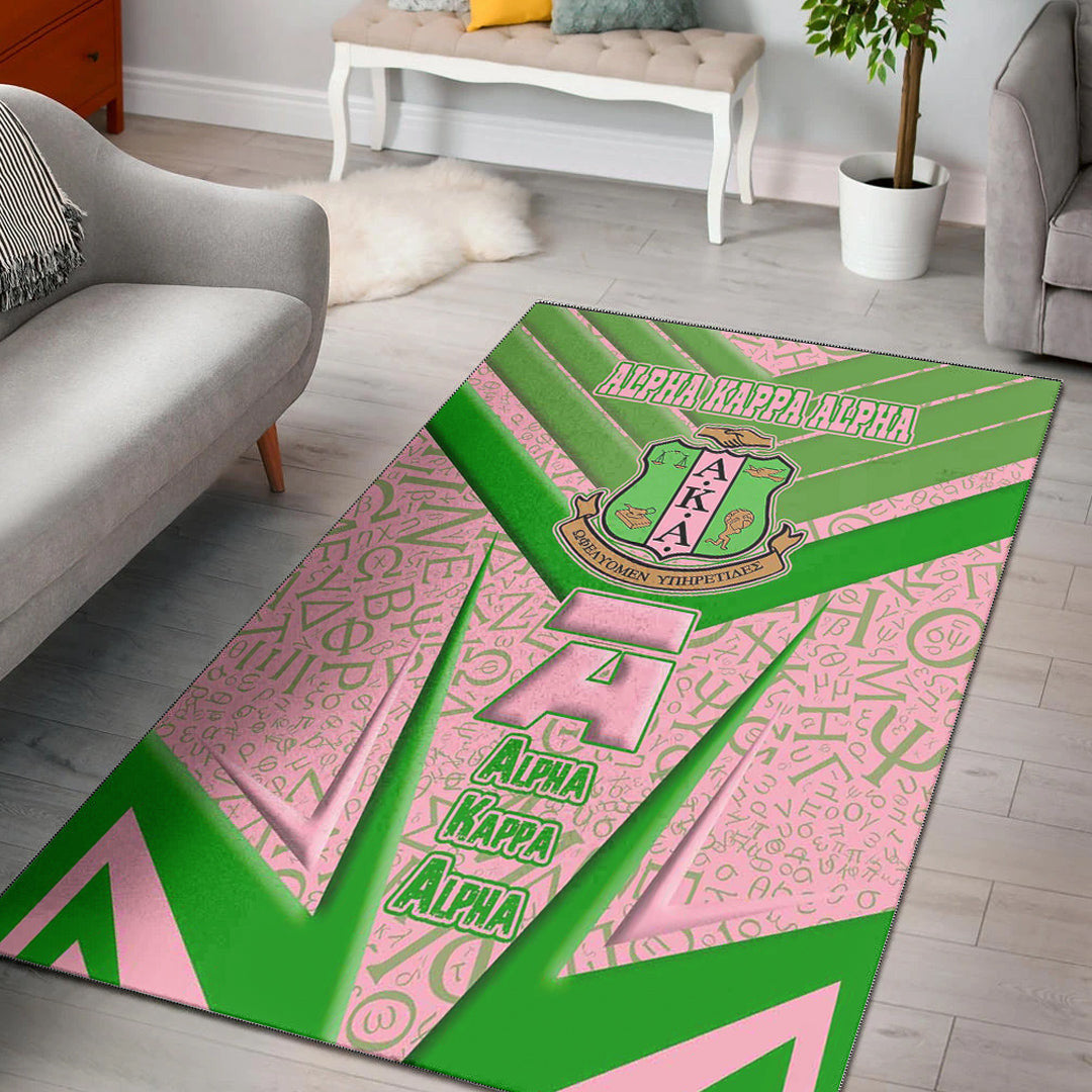 Sorority Rug - AKA Sporty Style Area Rug