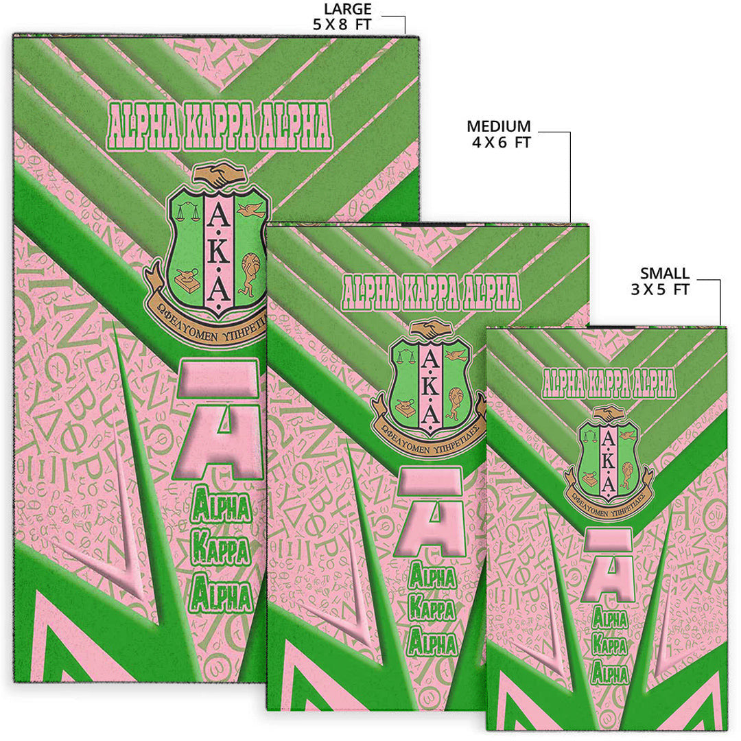 Sorority Rug - AKA Sporty Style Area Rug