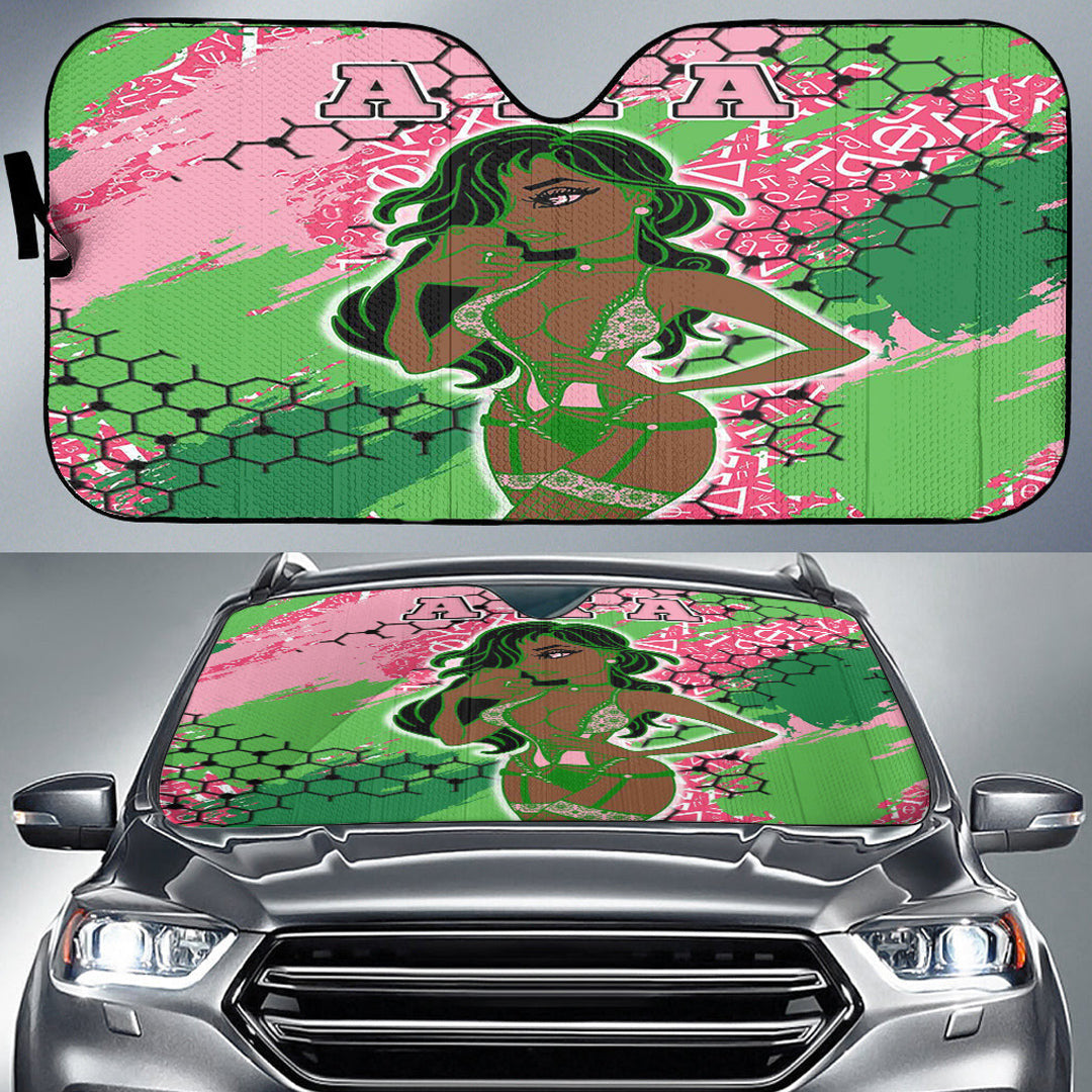 Sorority Auto Sun Shades - AKA Sorority Special Girl Auto Sun Shades