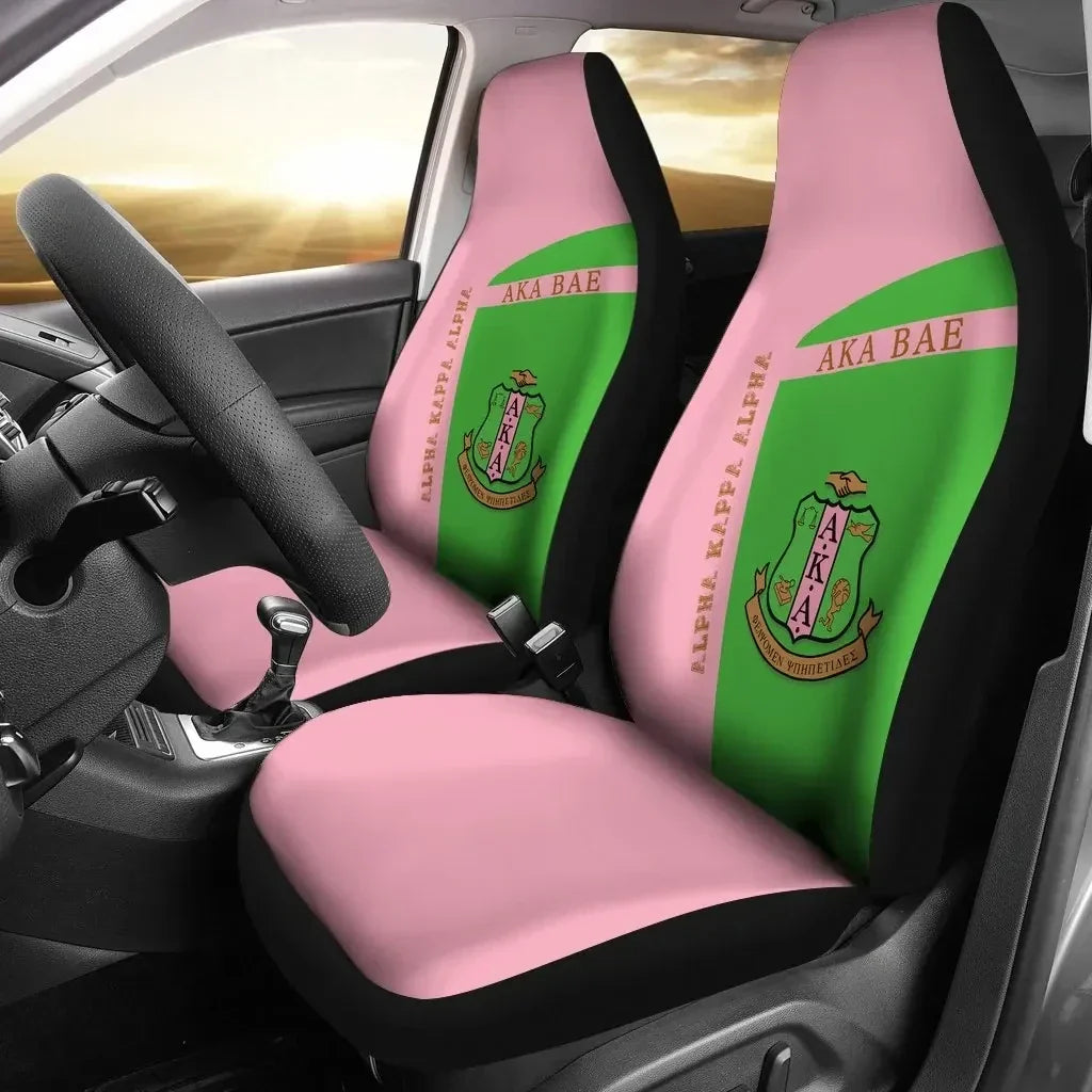 Sorority Car Seat Covers - AKA Car Seat Covers Bae Iconic Style