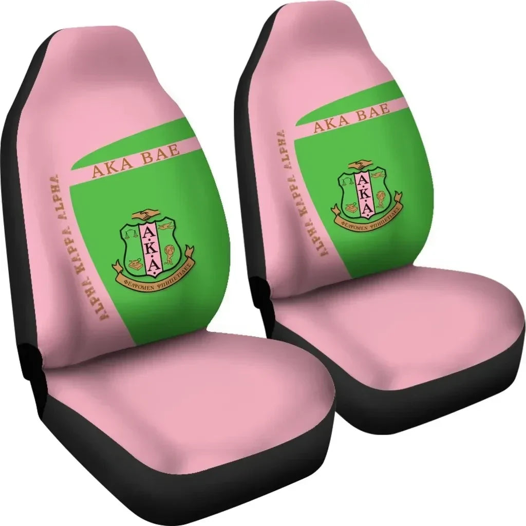 Sorority Car Seat Covers - AKA Car Seat Covers Bae Iconic Style