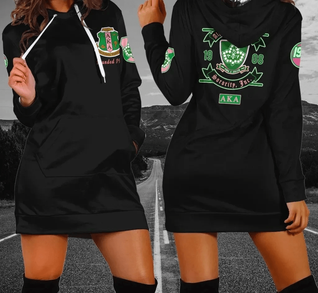 Sorority Hoodie - AKA Hoodie Dress Brian Style