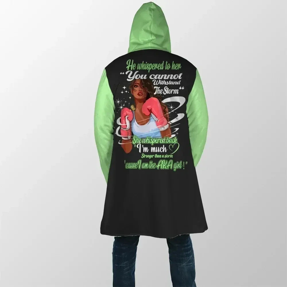 Sorority Hooded Coat - Strong Women AKA Hooded Coat