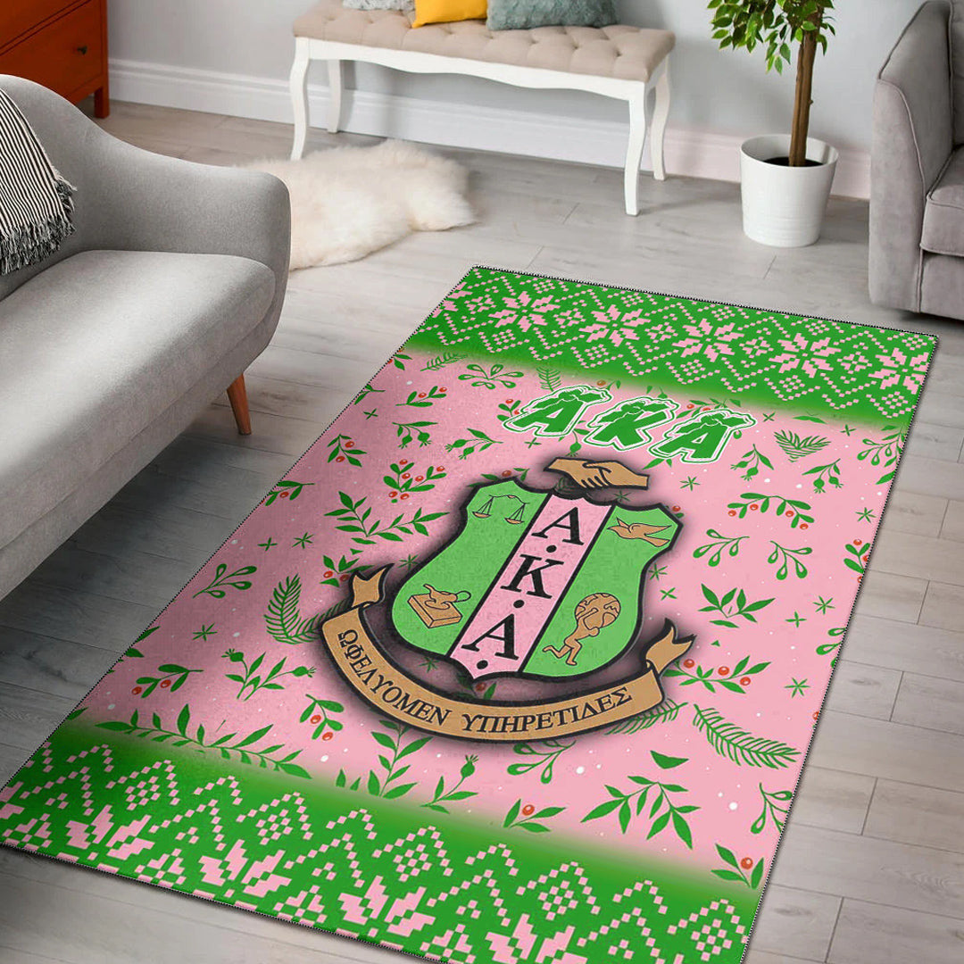 Sorority Rug - AKA Christmas Area Rug