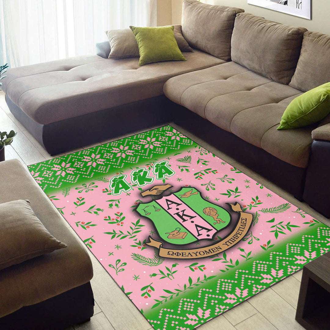 Sorority Rug - AKA Christmas Area Rug