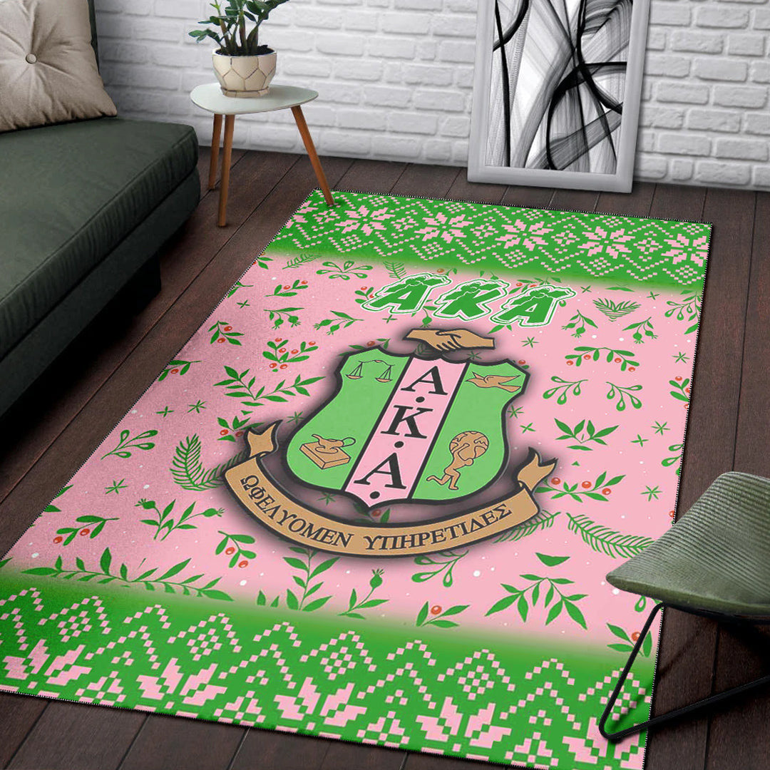 Sorority Rug - AKA Christmas Area Rug