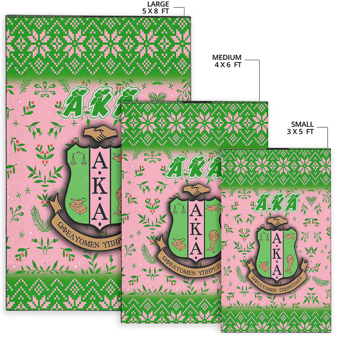 Sorority Rug - AKA Christmas Area Rug