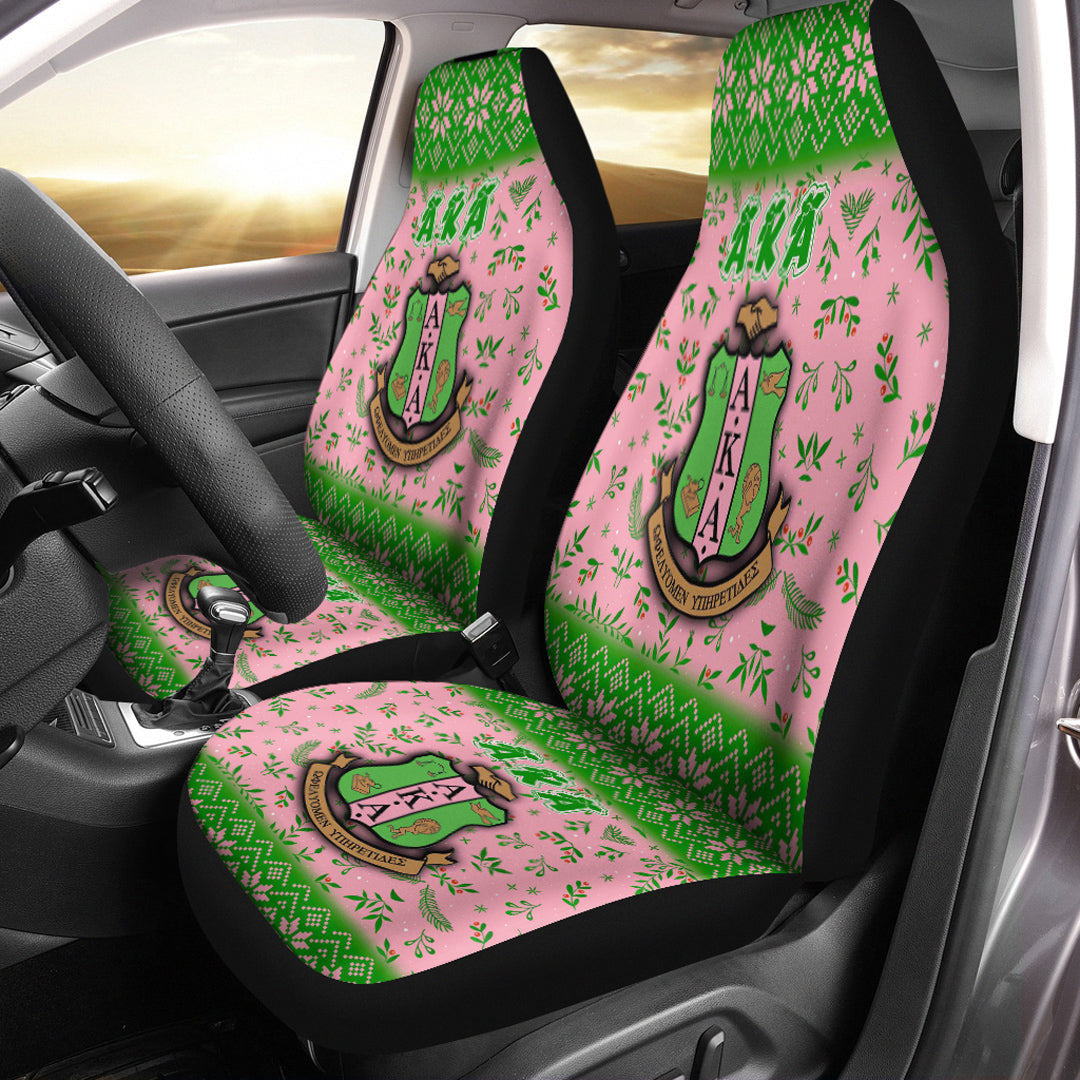 Sorority Car Seat Covers - AKA Christmas Car Seat Covers