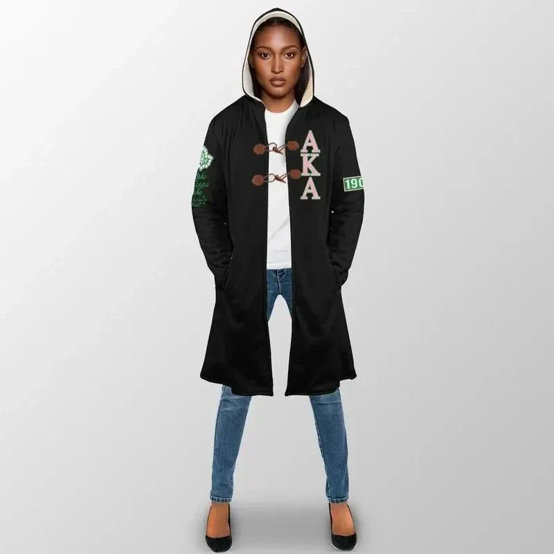Sorority Hooded Coat - Ivy League AKA Sorority Hooded Coat