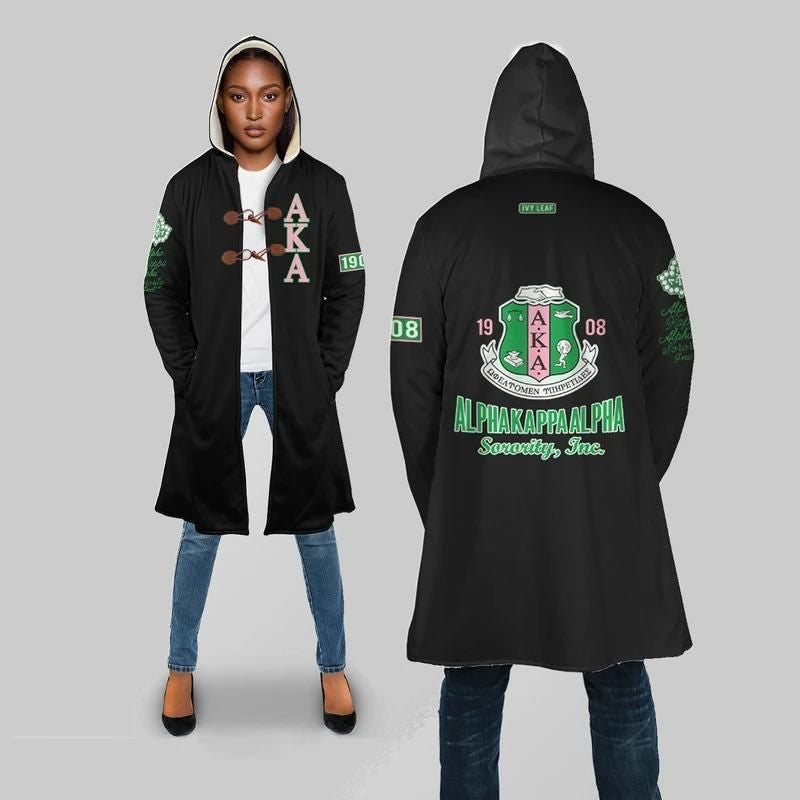 Sorority Hooded Coat - Ivy League AKA Sorority Hooded Coat
