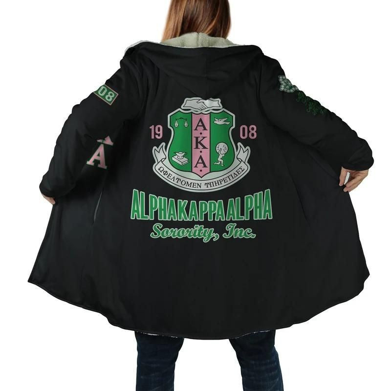Sorority Hooded Coat - Ivy League AKA Sorority Hooded Coat