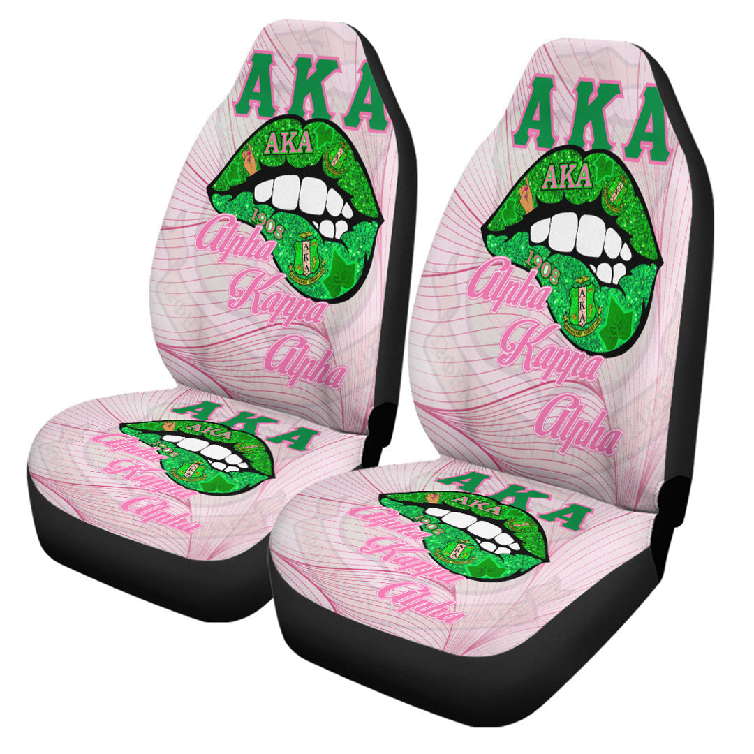 Sorority Car Seat Covers - AKA Lips Special Version Car Seat Covers