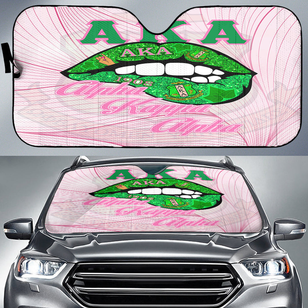 Sorority Auto Sun Shades - AKA Lips Special Version Auto Sun Shades