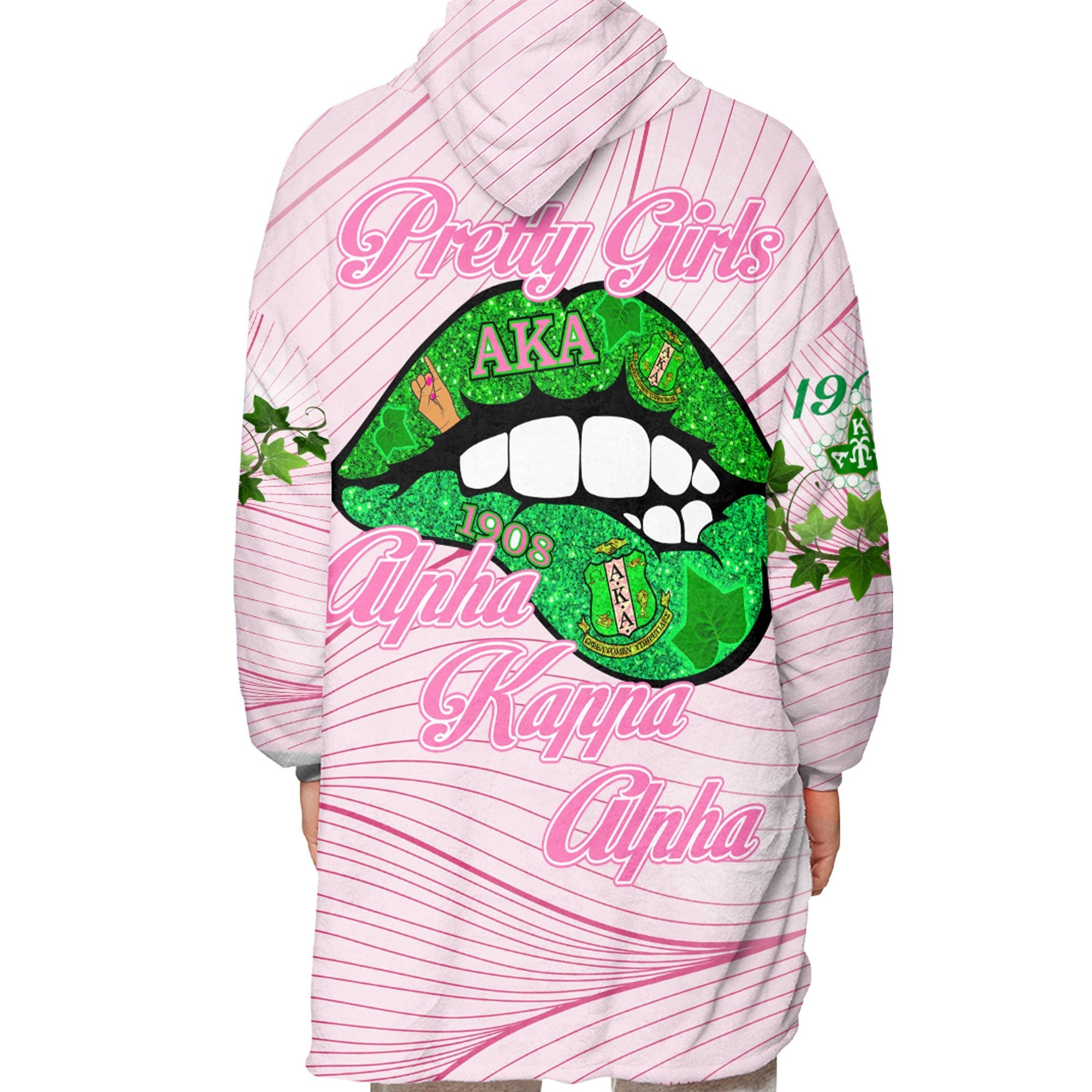 Sorority Hoodie - AKA Lips Hoodie Dress