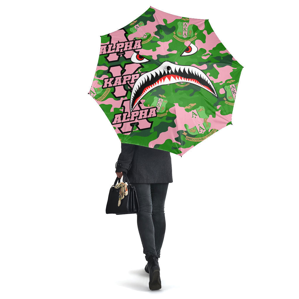 Sorority Umbrellas - AKA Full Camo Shark Umbrellas
