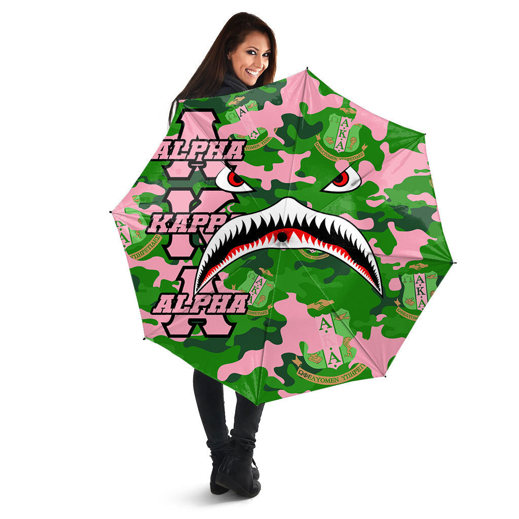 Sorority Umbrellas - AKA Full Camo Shark Umbrellas