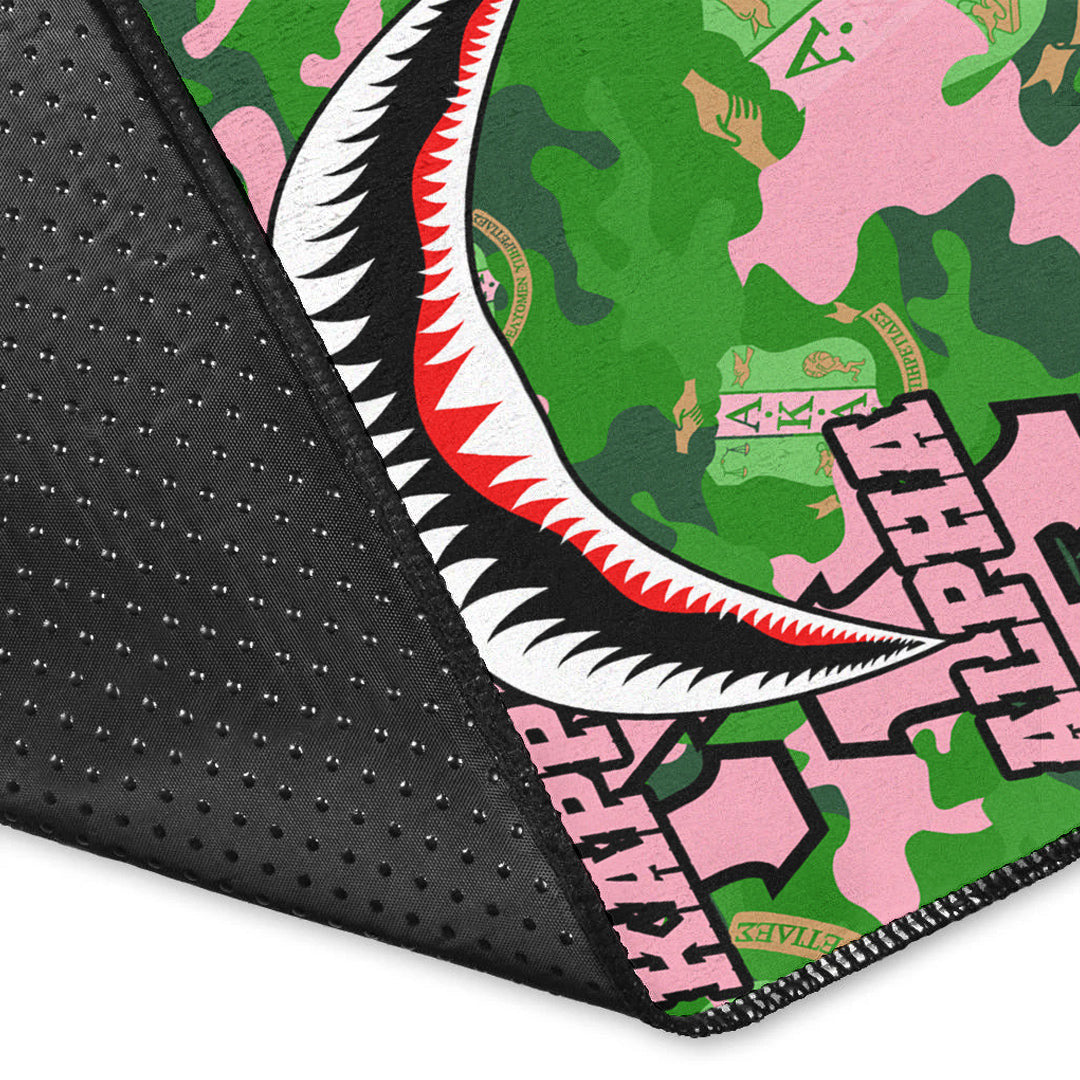 Sorority Rug - AKA Full Camo Shark Area Rug