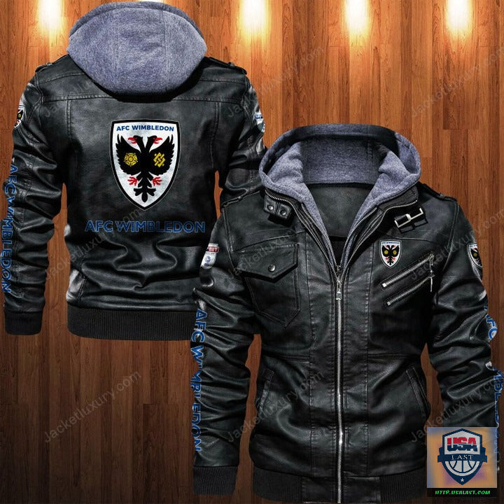 AFC Wimbledon Leather Jacket - HVsun