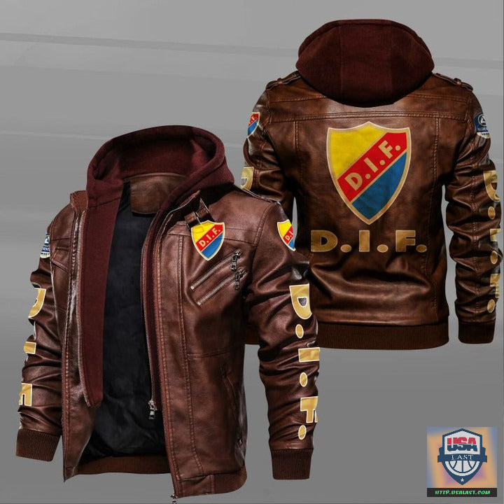 Djurgårdens IF Fotbollsförening FC Leather Jacket - HVsun