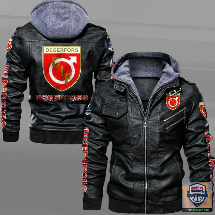 Degerfors IF FC Leather Jacket - USALast