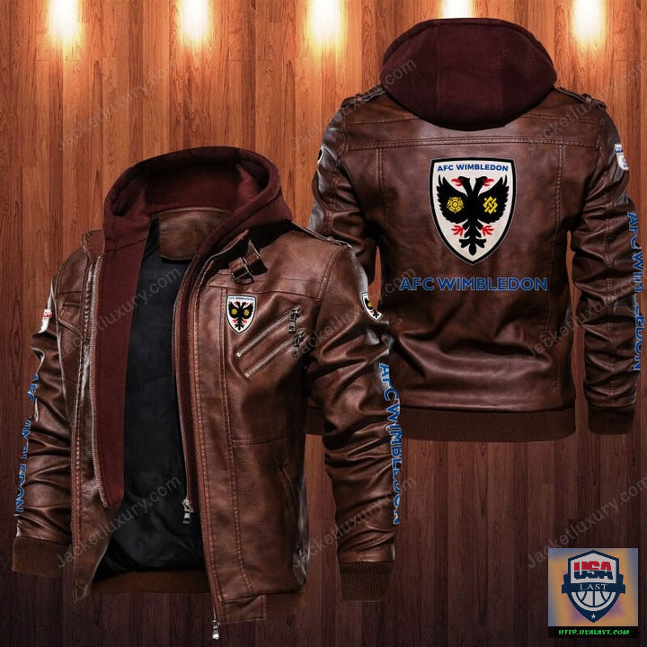 AFC Wimbledon Leather Jacket - HVsun