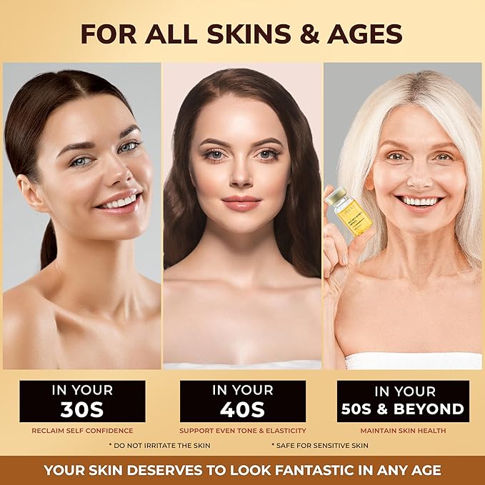 ABERA Gold Anti-Wrinkle Serum (0.23 Fl.Oz)Pack of 3