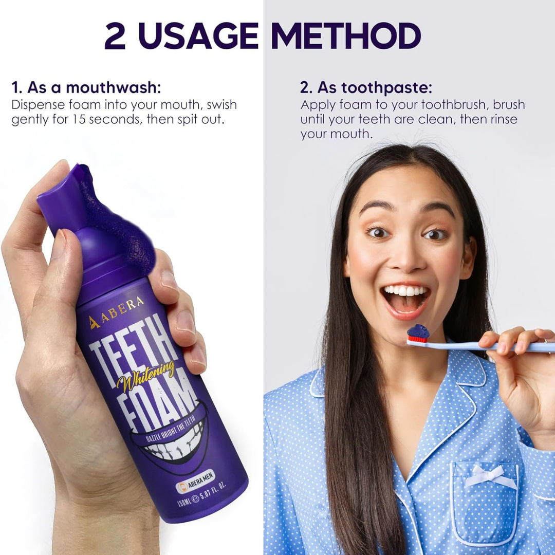 Abera Purple Teeth Whitening Foam