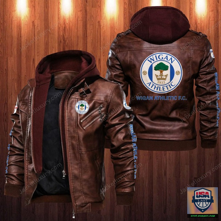 Wigan Athletic F.C Leather Jacket - HVsun