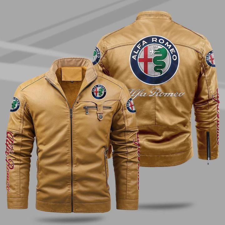 Alfa Romeo Fleece Leather Jacket - HVSun