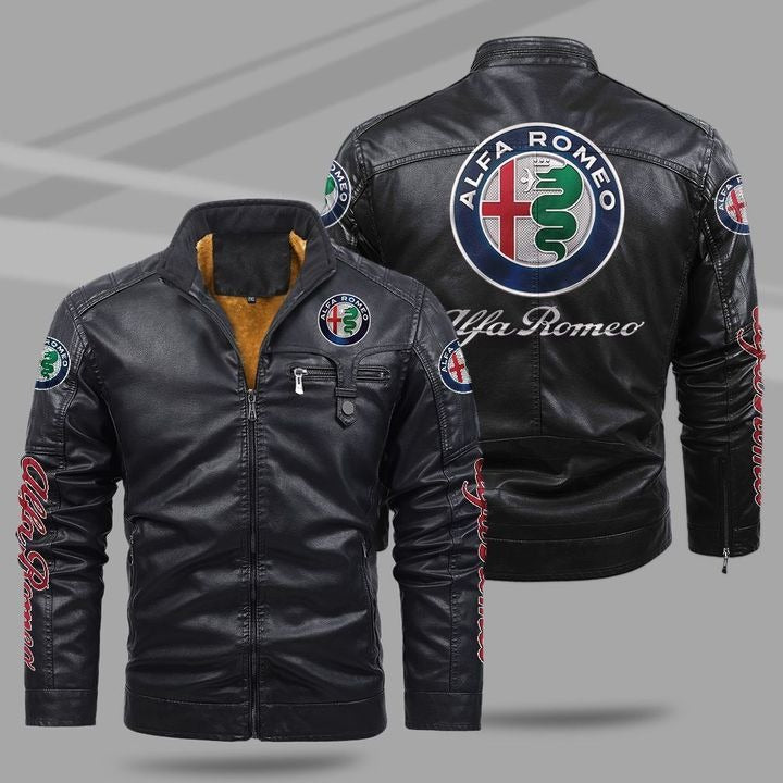 Alfa Romeo Fleece Leather Jacket - USALast