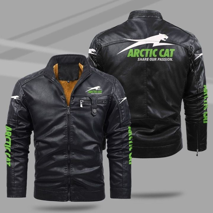 Arctic Cat Fleece Leather Jacket - USALast