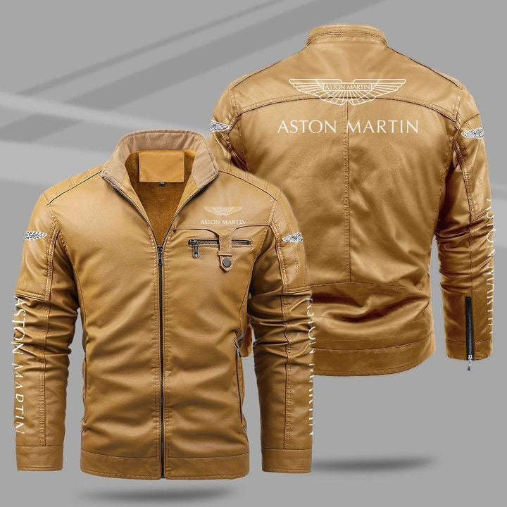 Aston Martin Fleece Leather Jacket - HVSun