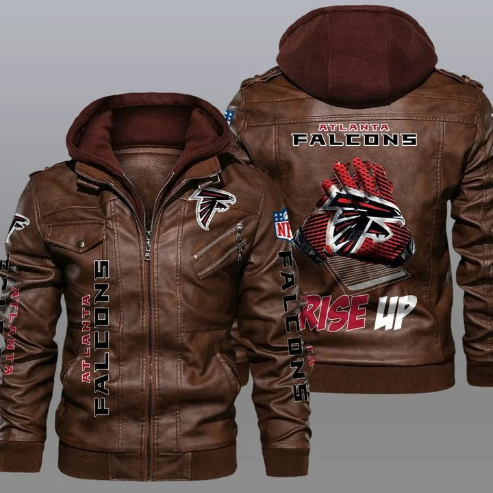 Atlanta falcons NFL rise up leather jacket - K181121 - HVsun