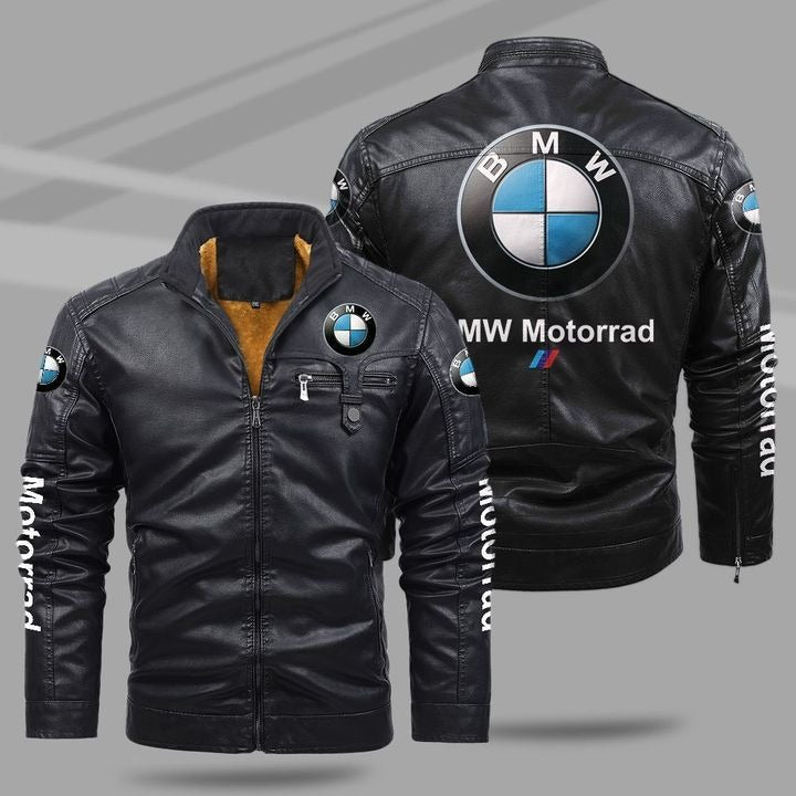 BMW Motorrad Fleece Leather Jacket - HVSun