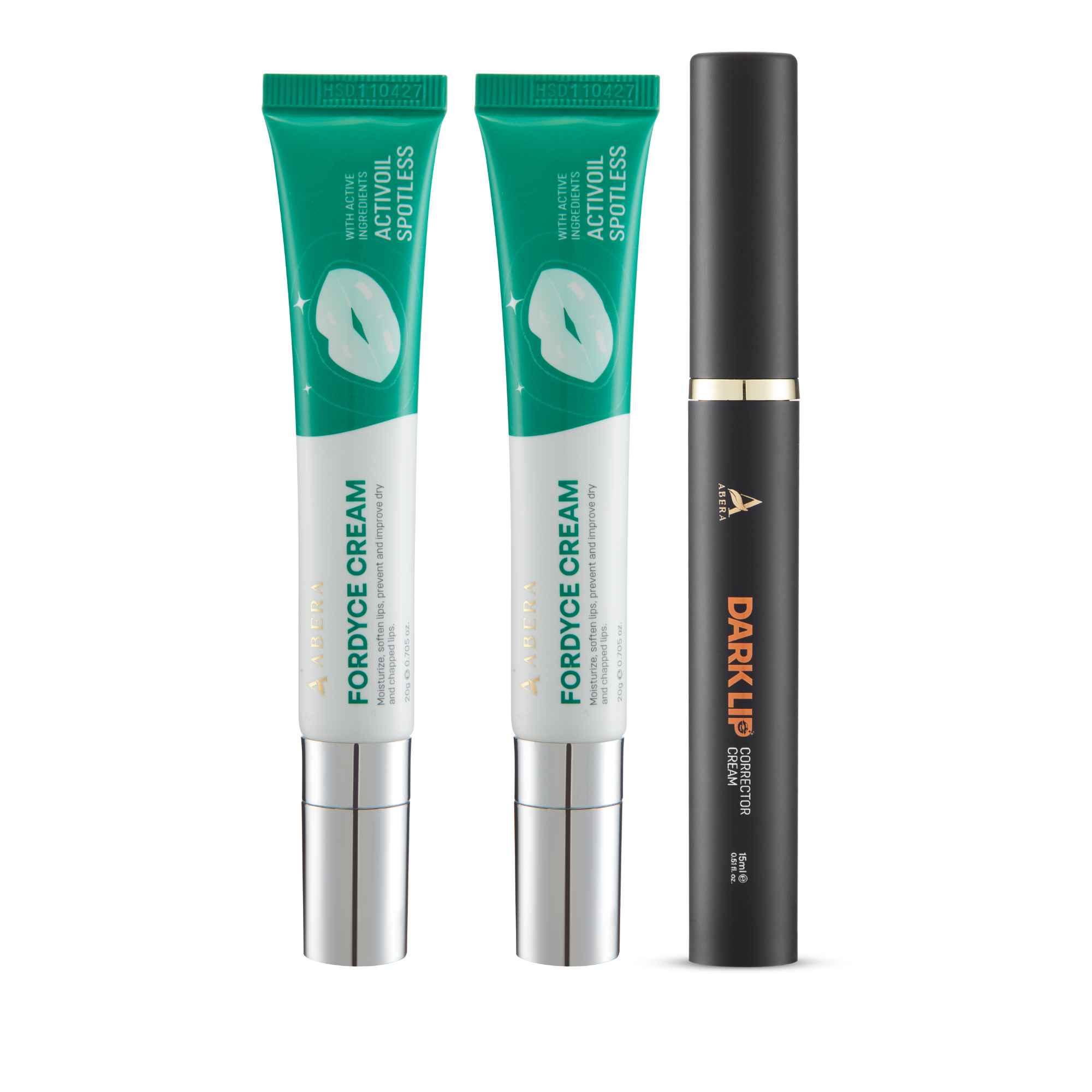Abera Fordyce Spot & Dark Lip Care Set – Smooth Lip Appearance & Moisture Support with Botanical Extracts & Vitamins