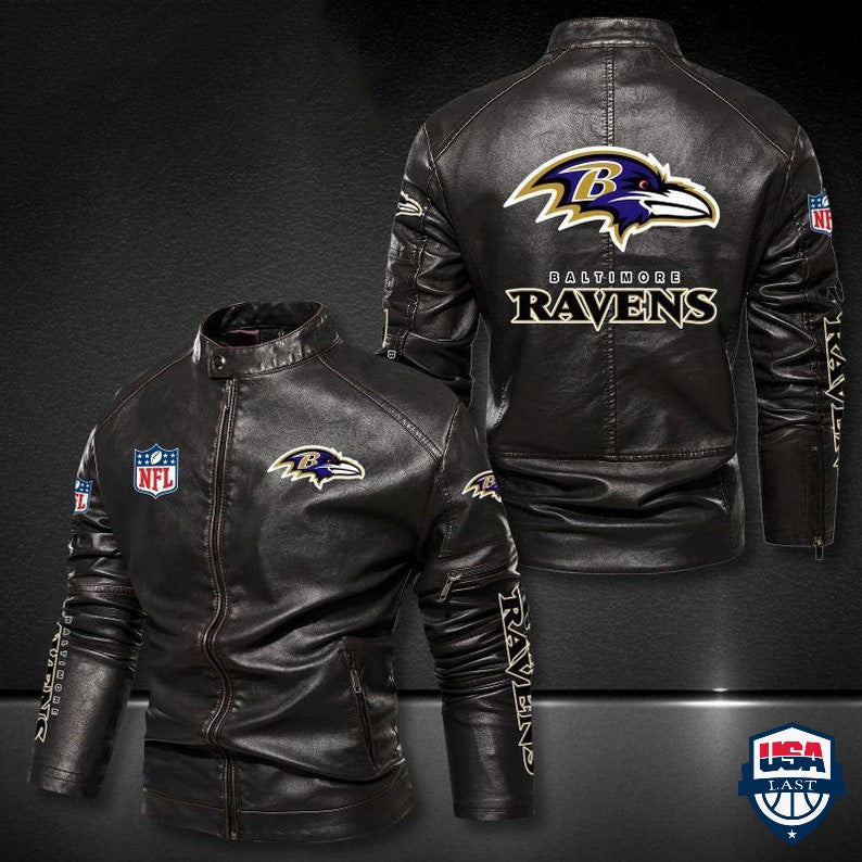 Baltimore Ravens NFL Motor Leather Jacket - USALast